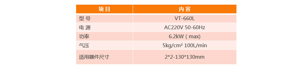 全自动BGA除锡机VT-660L产品参数